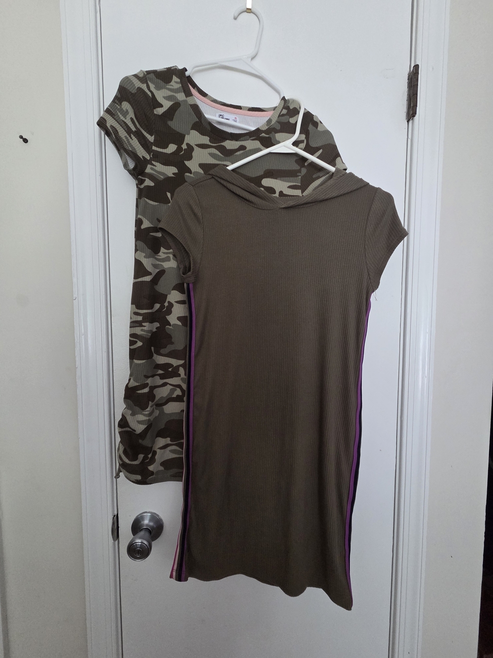 Epic Threads 2Pc Camo & Hoodie Dress Bundle Youth Girls XL 14/16 Stretchy Sporty